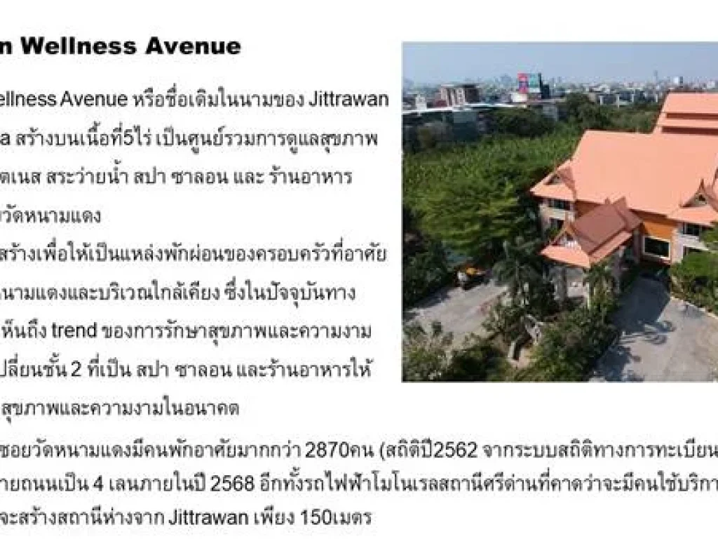 แบ่งที่ให้เช่า ในโครงการ Jittrawan Wellness Avenue จิตราวรรณ เวลล์เนส อเวนิว บางพลี สมุทรปราการ