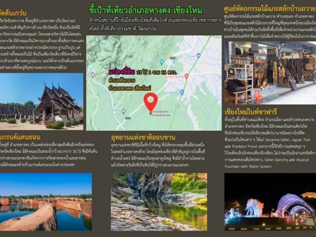 ขายที่ดินพร้อมบ้านสวน อสันป่าตอง จเชียงใหม่ 13ไร่-1งาน-11 ตรว