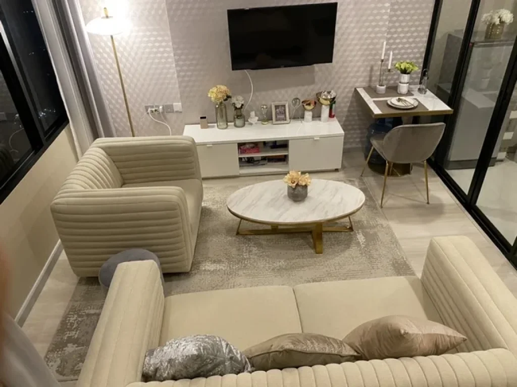 คอนโดให้เช่า Knightsbridge Prime Sathorn ห้องแต่งสุดหรู Duplex 37 ตรม ชั้น 32 ทิศเหนือ