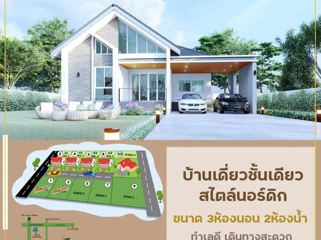 บ้านโครงการดงแสนสุข บ้านเดี่ยวสไตล์นอร์ดิก อเมือง จอุบล