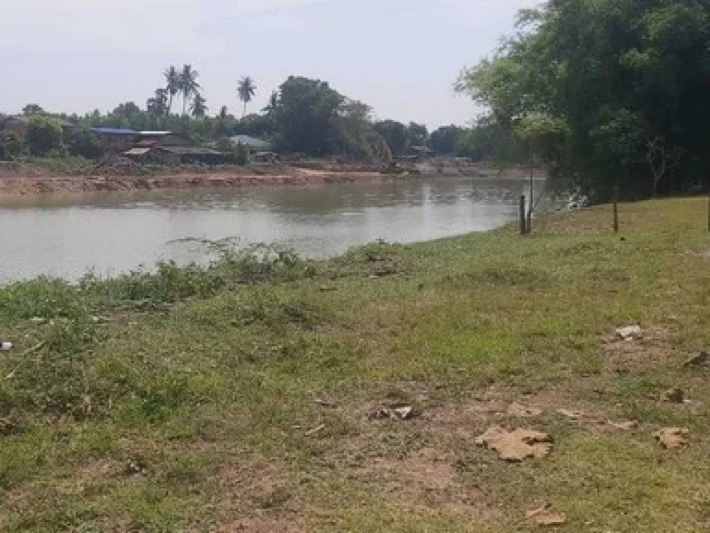 ขายที่ดินสวยริมแม่น้ำท่าจีน 300 ตรว สามชุก สุพรรณบุรี