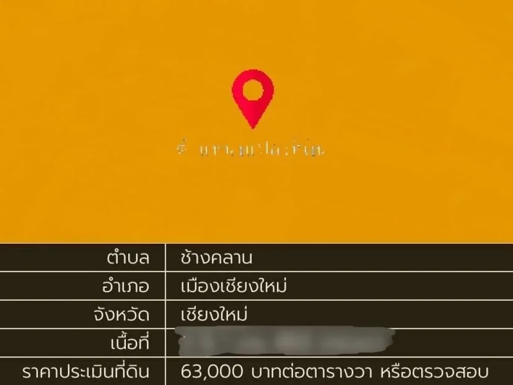 ขายที่ดินผังส้ม ใกล้ถนนคนเดินท่าแพ อเมือง เชียงใหม่