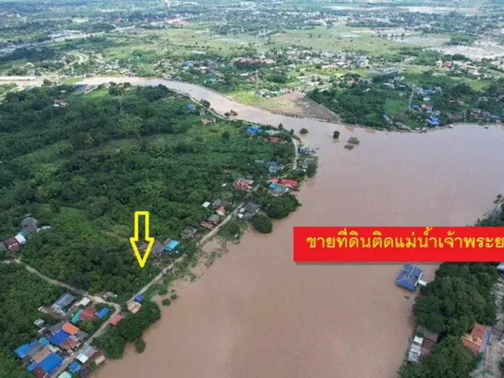 ขายที่ดินเมืองอ่างทอง ติดถนนคอนกรีต ใกล้ถนนเส้น 32 - 16 กม จอ่างทอง