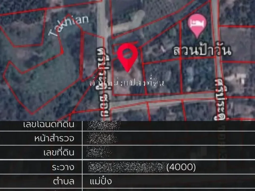 ขายถูก ที่ดินเปล่า 490 ตารางวา อพร้าว จเชียงใหม่