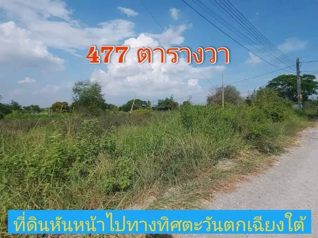 ขายขาดทุน ที่ดินแปลงมุม 477 ตารางวา ซอยโรงเรียนบ้านคลองฝรั่ง อไทรน้อย