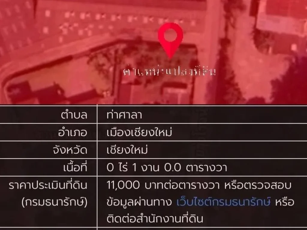 ขายที่ดินแปลงสวย 200 ตรว ตท่าศาลา จังหวัดเชียงใหม่