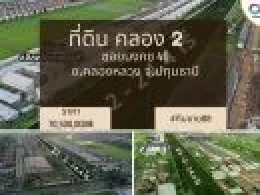 ขายที่ดิน ซอยบงกช 46 ตคลองสอง อคลองหลวง จปทุมธานี