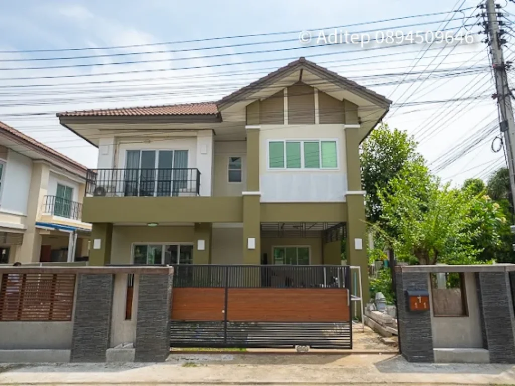 ขายบ้านเดี่ยว หมู่บ้านทรัพย์หมื่นแสน 2 เมืองปทุมธานี ขนาด 2 ชั้น 56 ตรว บางปรอก ปทุมธานี