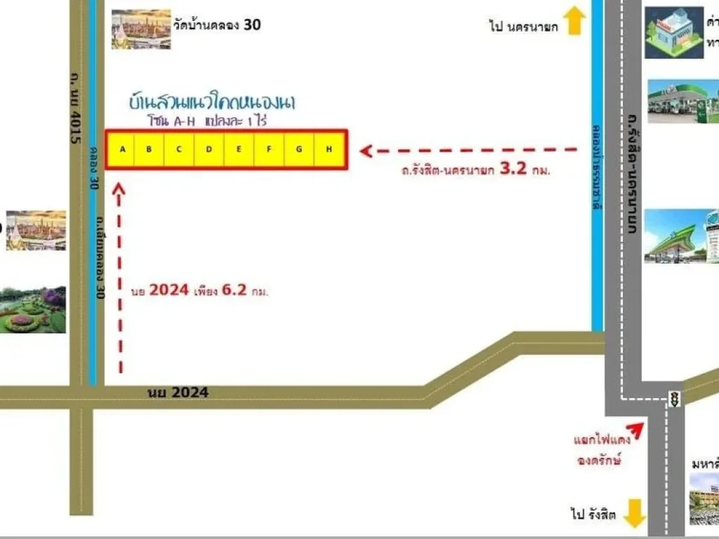 ขายด่วน ที่ดินแบ่งขาย ราคาถูกมาก เหมาะทำโคกหนองนา ที่พักอาศัย คลอง 30