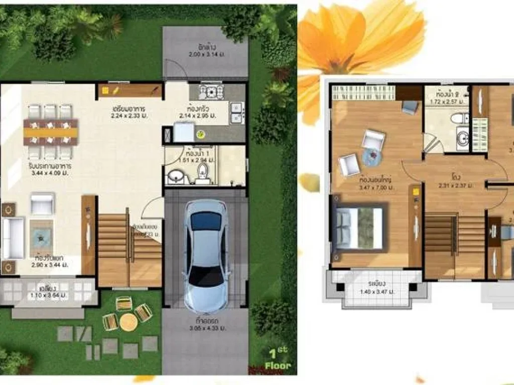 ขายบ้านเดี่ยว 2 ชั้น หมู่บ้านพฤกษาวิลเลจ 29 คลอง 3 ปทุมธานี เนื้อที่ 503 ตรว