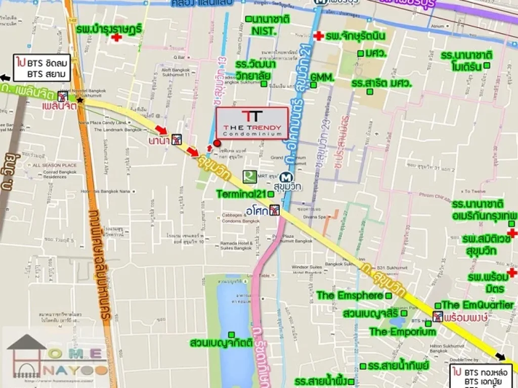 ขายถูก369ล้าน เดอะ เทรนดี้ คอนโดมิเนียม สุขุมวิท13 ขนาด3574ตรม ชั้น9 ห้องสวย เฟอร์ครบพร้อมอยู่