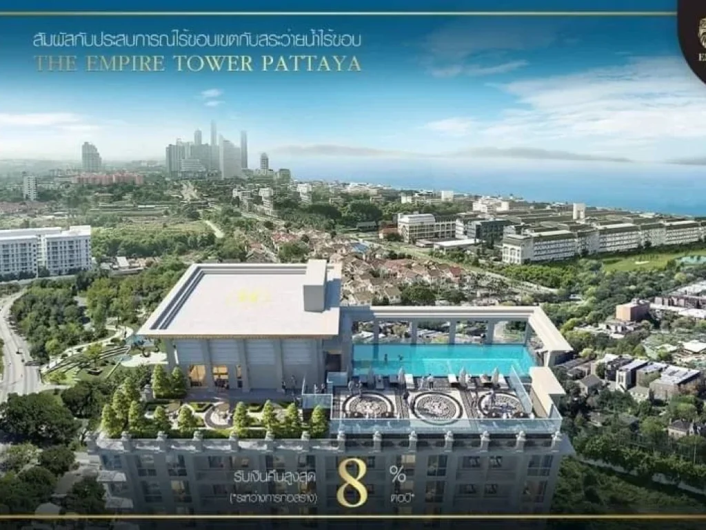 ขายคอนโด The Empire Tower Pattaya ราคาเริ่มต้นที่199ล้านบาท