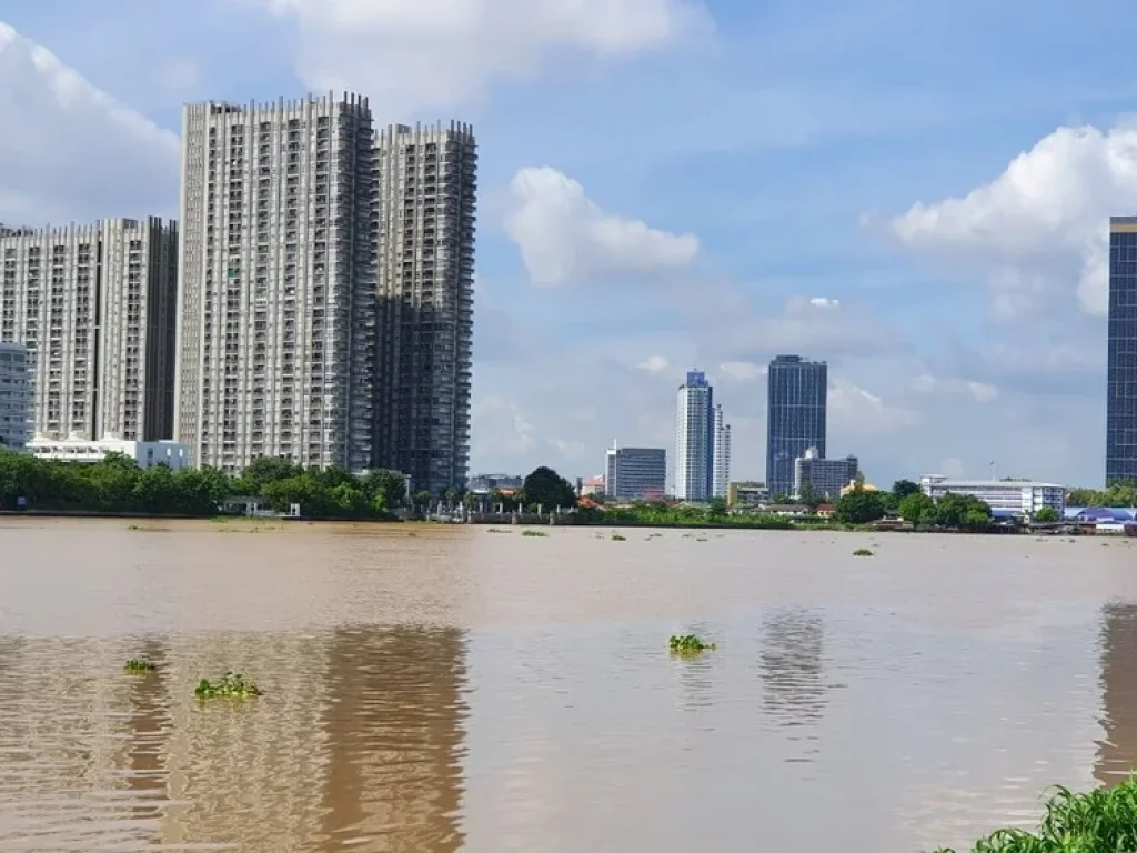 ขาย ที่ดิน 1220 วา ติดแม่น้ำเจ้าพระยา ตรงข้ามกระทรวงพาณิชย์ นนทบุรี