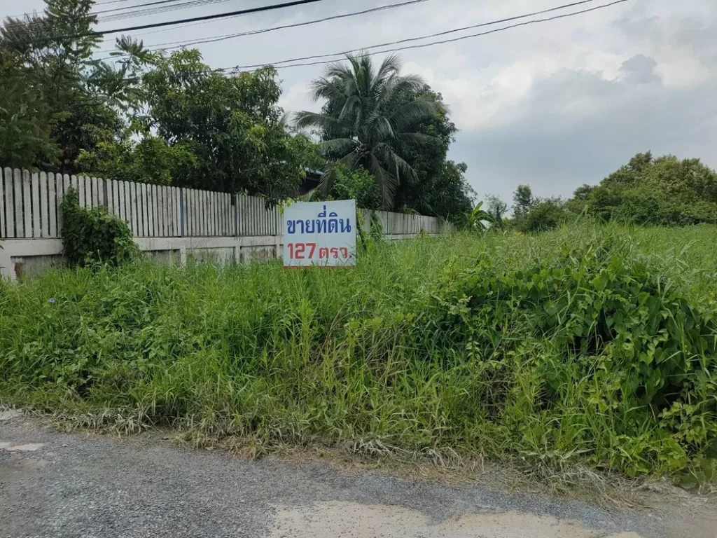 ขายที่ดิน 127 ตรว ถนนบางกรวย-กรุงเทพ ติดถนนบางกรวย-กรุงเทพ