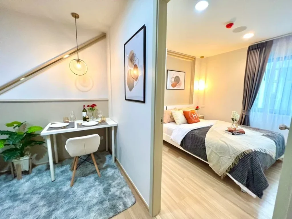 ขายคอนโด บี ลอฟท์ B Loft สุขุมวิท 115 ขนาด 1 ห้องนอน 29 ตรม ชั้น 4 วิวสระ ใกล้ BTS ปู่เจ้า