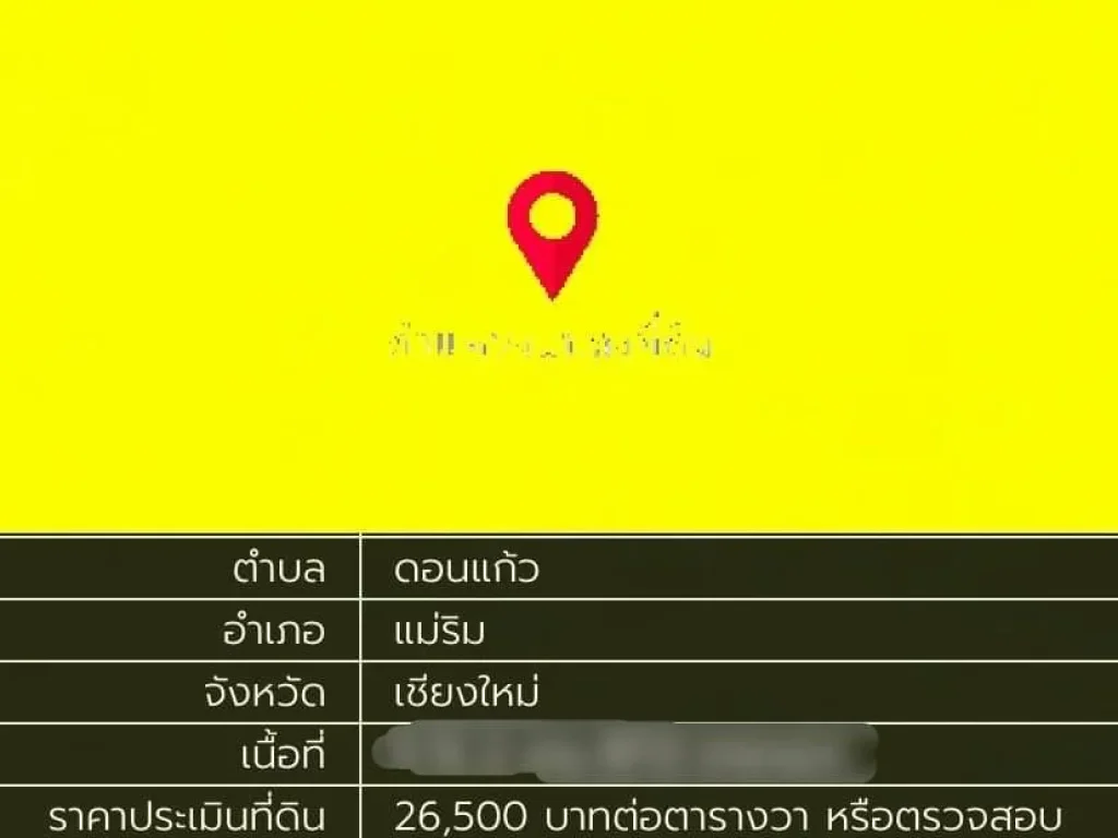 ขายที่ดิน 12-1-61 ไร่ ติดถนนวงแหวนรอบ 2 อแม่ริม เชียงใหม่