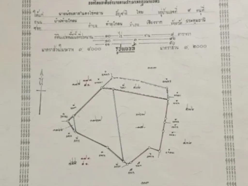 ขายที่ดินพื้นที่ 10 ไร่ ใกล้ มธรรมศาสตร์ พื้นที่ติดถนน