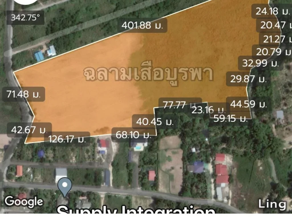 ขายที่ดิน 33ไร่เศษ ด้านหน้าติดถนน ด้านหลังติดคลอง ตั้งอยู่ตสำนักท้อน อบ้านฉาง จระยอง