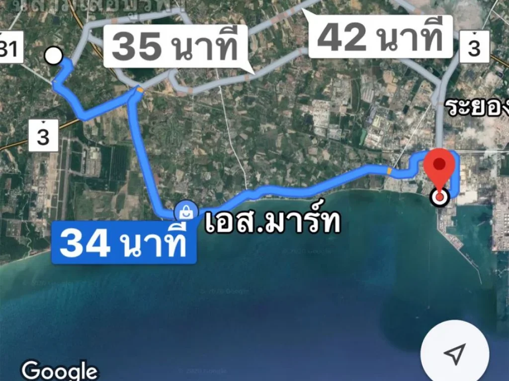 ขายที่ดิน 33ไร่เศษ ด้านหน้าติดถนน ด้านหลังติดคลอง ตั้งอยู่ตสำนักท้อน อบ้านฉาง จระยอง