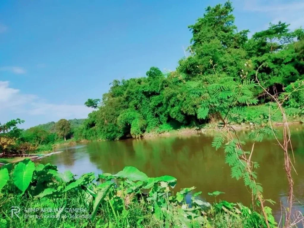 ขายที่ดินติดแม่น้ำล่องแก่ง ฝั่งสาริกา เมืองนครนายก ถูกที่สุดในโซนนี้ เนื้อที่ 5-3-34 ไร่