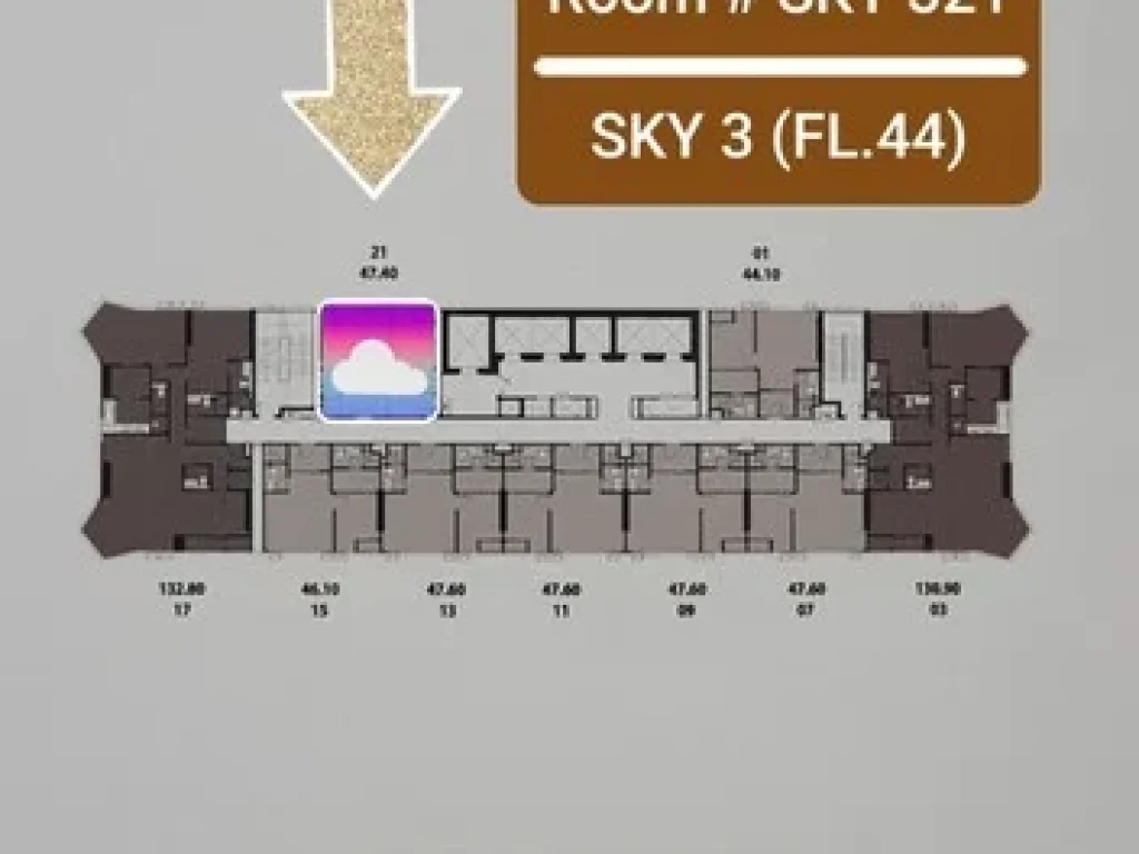 ขายดาวน์ Park Origin จุฬา-สามย่าน SKY ZONE - Top Floor ชั้น44 Rare Item ไม่ติดกับห้องอื่น