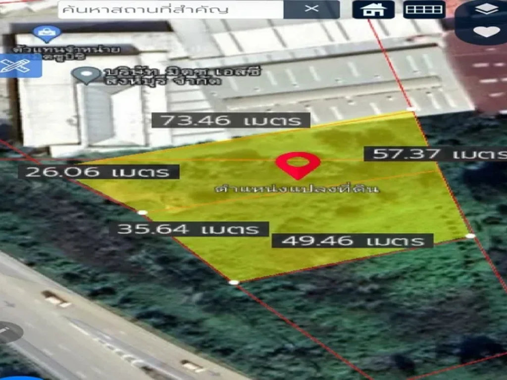 ขายที่ดิน แยกต่างระดับสิงห์บุรีใต้ ถนนสายเอเชีย 1AH 1 อำเภอเมือง สิงห์บุรี