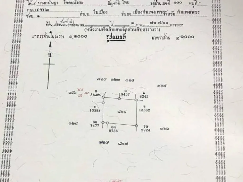 ขายที่ดินเปล่า 170 ตรวา อในเมือง จพิษณุโลก ราคา 3500000 บาท ถนนพระองค์ขาว