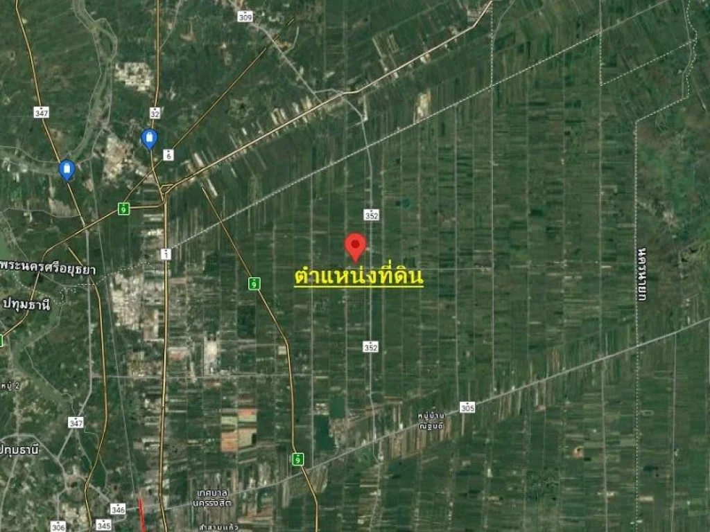 ขายที่ดิน 58 ไร่ ถนนเลียบคลองหก คลองหลวง ปทุมธานีนายหน้าติดเจ้าของ