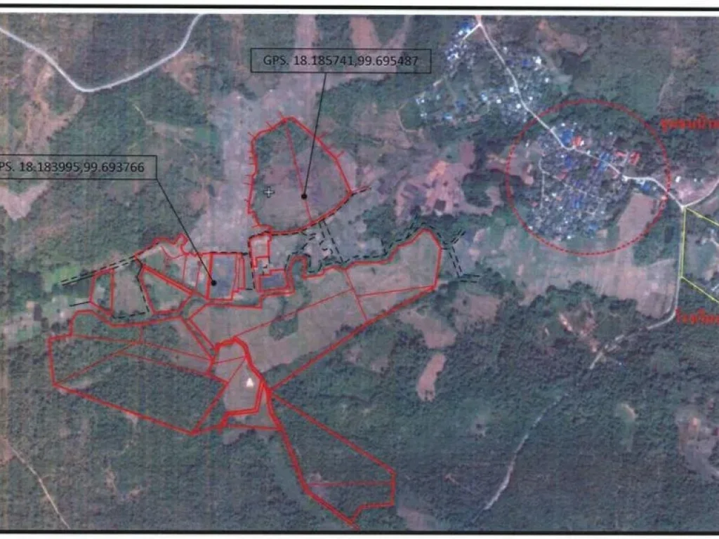 ขายที่ดิน208ไร่ บ้านผาแมว ตำบลหัวเสือ อำเภอแม่ทะ จังหวัดลำปาง