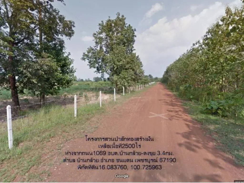 ขายที่ดิน2500ไร่ อยู่ในโครงการสวนป่าสักทอง สร้างฝัน ตบ้านกล้วย อชนแดน จเพชรบูรณ์