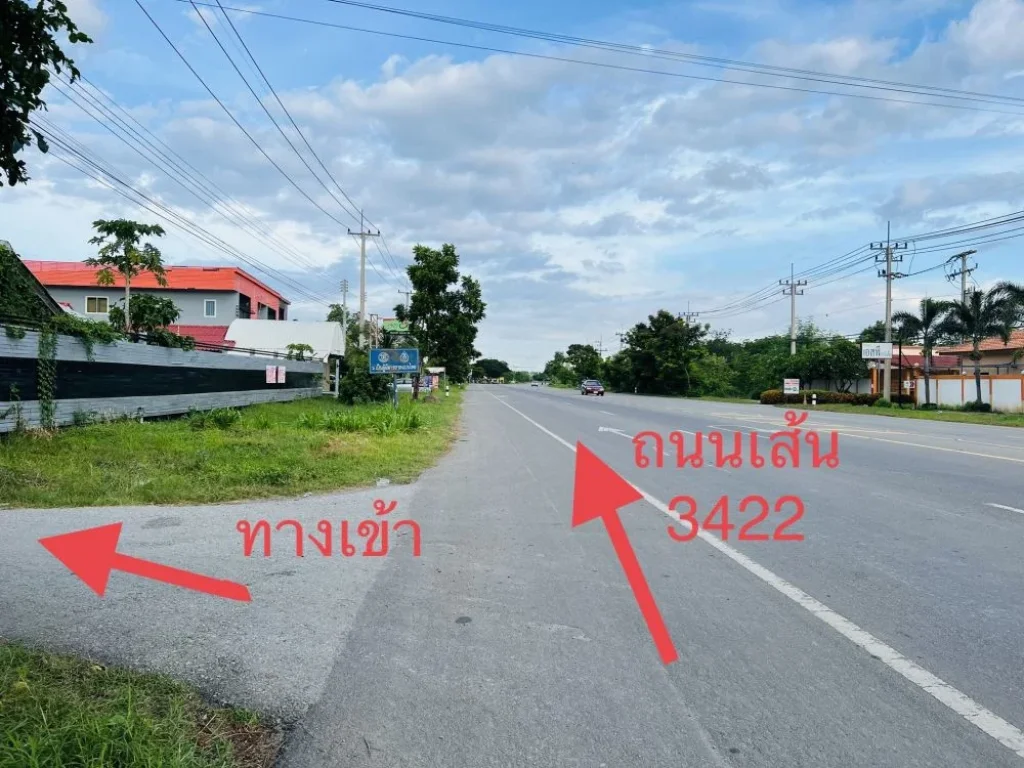 ขายให้เช่า ที่ดินติดถนน 3422 เนื้อที่ 2 ไร่ จสุพรรณบุรี