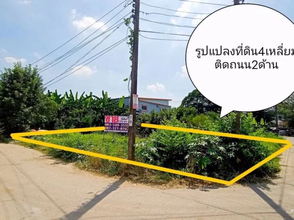 ขายที่ดิน กรุงเทพกรีฑา ซ8 แยก4 เนื้อที่ 116ตรว บางกะปิ กรุงเทพฯ