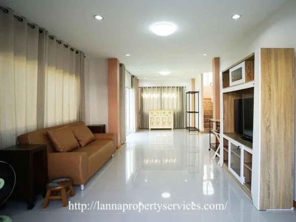 ให้เช่าบ้านในโครงการจัดสรรหางดง House with bathtub near new Lanna international school hangdong