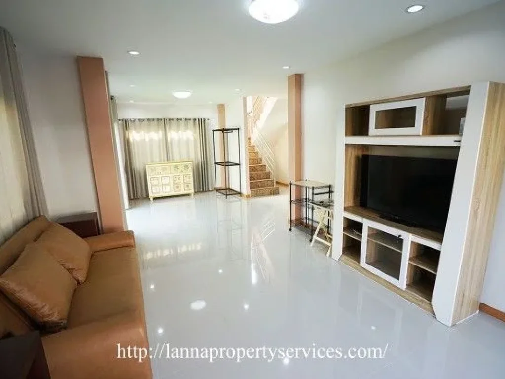 ให้เช่าบ้านในโครงการจัดสรรหางดง House with bathtub near new Lanna international school hangdong