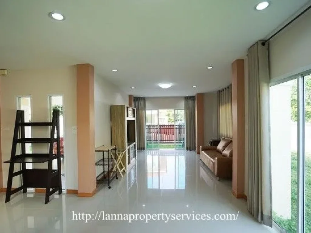 ให้เช่าบ้านในโครงการจัดสรรหางดง House with bathtub near new Lanna international school hangdong