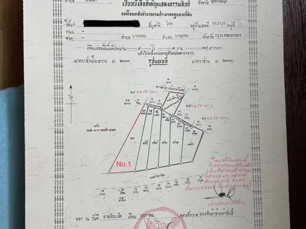 ขายที่ดินติดแม่น้ำท่าจีน ตปากน้ำ อเดิมบางนางบวช จสุพรรณบุรี