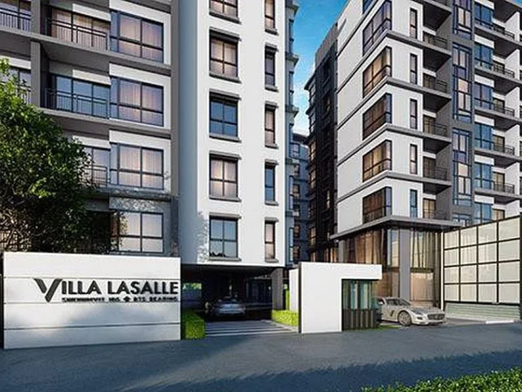 Condo Villa Lasalle สุขุมวิท 105 ใกล้ BTS แบริ่ง ห้องใหม่แบบ 1 ห้องนอน ชั้น7 ตะวันออก ตกแต่งครบ