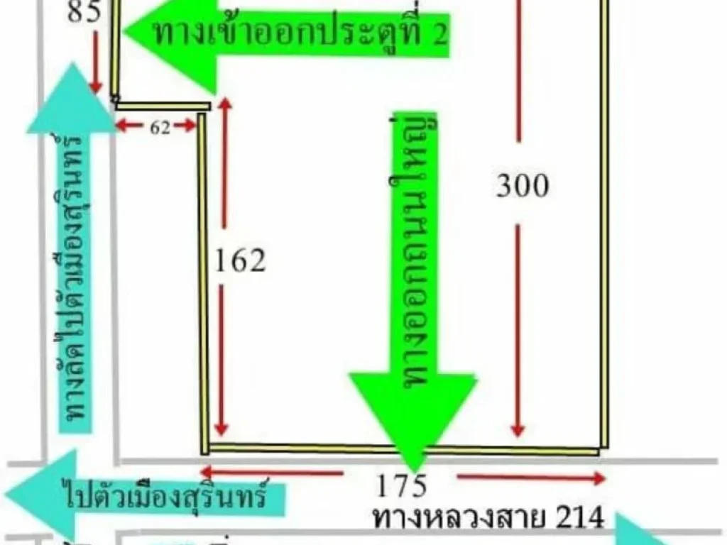 ขายที่ดินเมืองสุรินทร์ 31ไร่ครึ่ง ทำเลทองธุรกิจ ติดถนน 4 เลน สุรินทร์-จอมพระ-ร้อยเอ็ด214