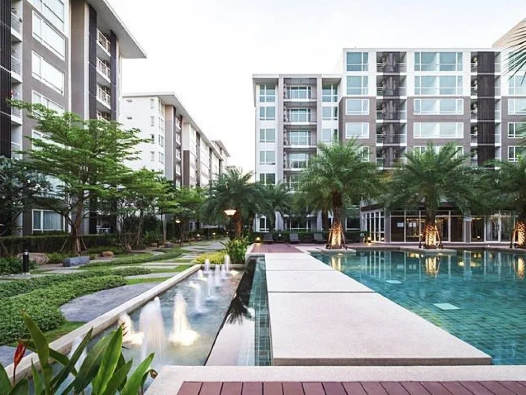 Condo Elements Srinakarin ใกล้ซีคอนสแควร์ 58 ตรม 2 ห้องนอน 2 ห้องน้ำ ชั้น1 วิวสวย ตกแต่งครบ