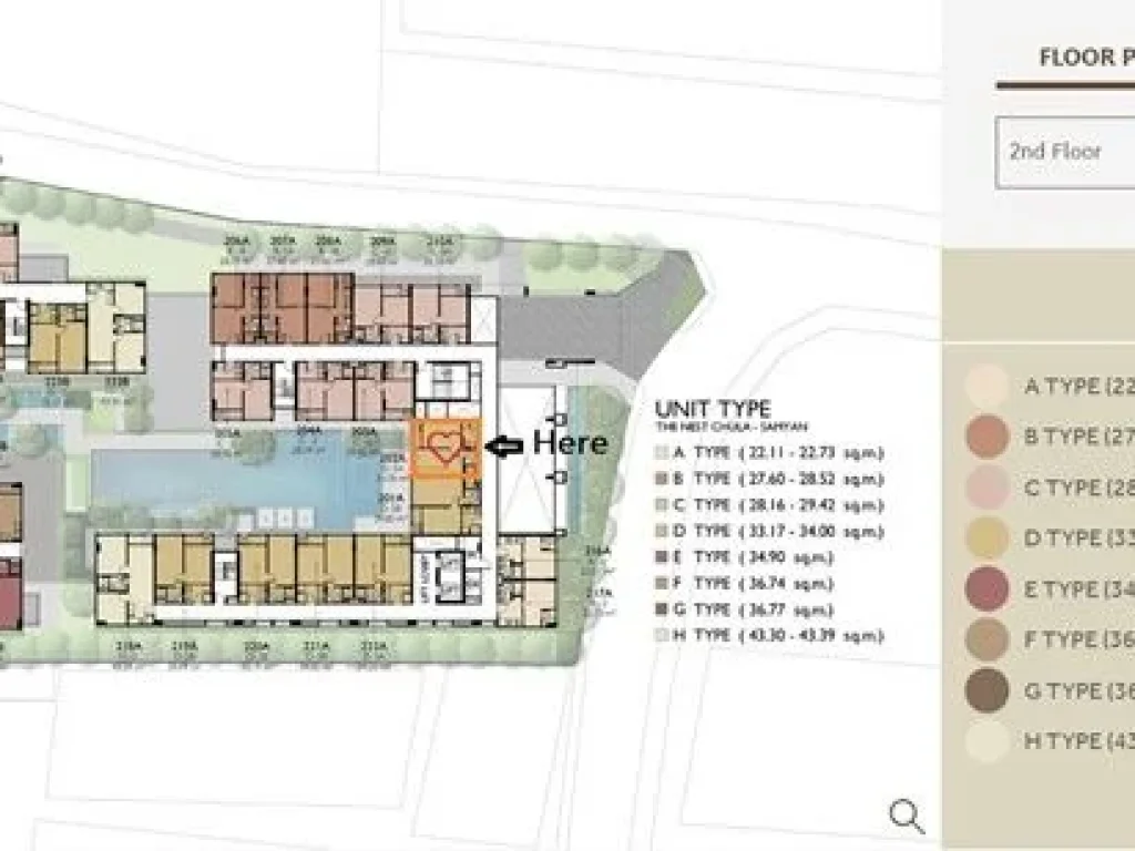 ขายใบจองคอนโด ใกล้สุด จุฬา-สามย่าน ที่นี่ The Nest จุฬา - สามย่าน ชั้น 2 ห้อง 202A