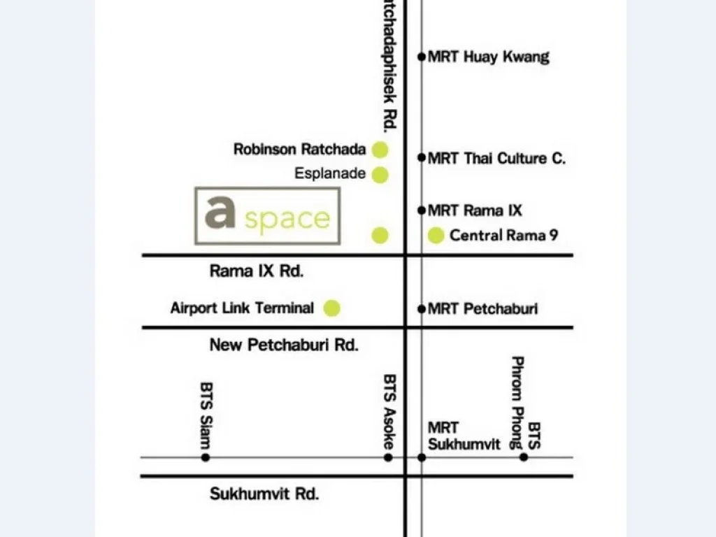 ขายต่ำกว่าราคาประเมิน คอนโด เอ สเปซ อโศก-รัชดา ใกล้ MRT พระราม 9 ขนาด 35 ตรม ชั้น8 ห้องมุม ตกแต่งครบ