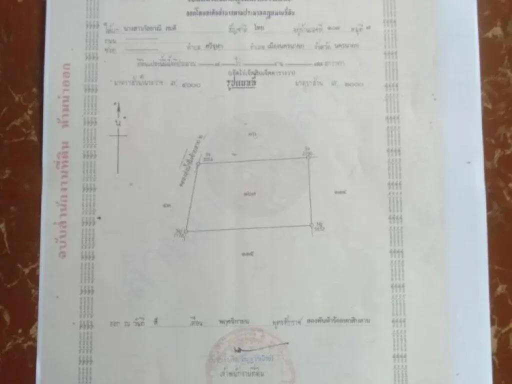 ขายด่วน ที่ดินเปล่า 11ไร่ ติดถนนลาดยาง ติดคลองชลประทาน อเมือง ฯ จนครนายก