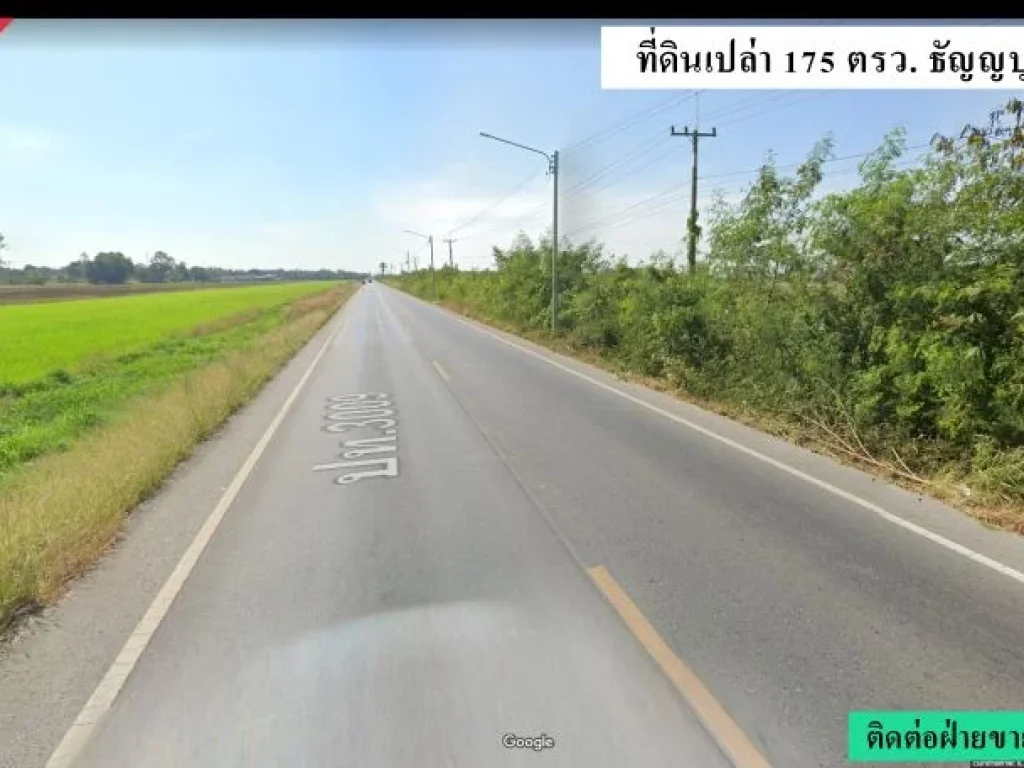 ขายที่ดินจัดสรร 175 ตรว ธัญบุรี คลอง11 ปทุมธานี ติดถนน เดิมที่นา ไม่ถม