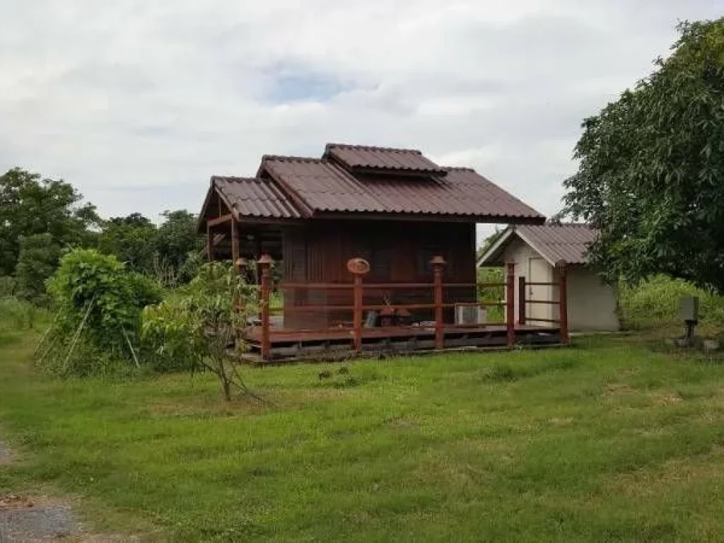 ขายที่ดินพร้อมบ้านทรงไทยเรือนหมู่ 3 หลัง จ สระบุรี บรรยากาศดีเหมาะทำรีสอร์ท