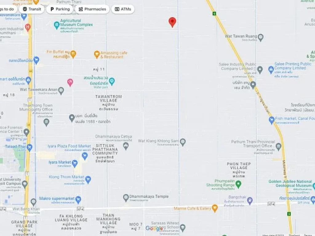 ขายที่ดินแปลงสวย 1 ไร่ ซอยคลองสาม 1219 คลองหลวง ปทุมธานี หน้าแปลงกว้าง ใกล้ตลาดไอยรา