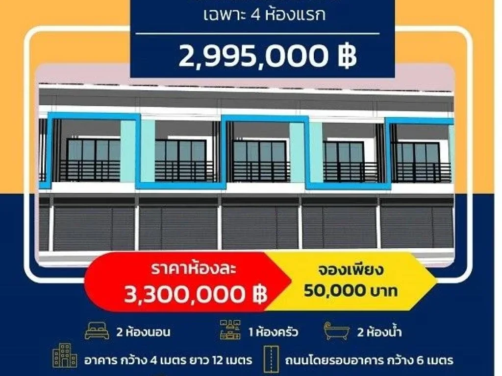 ขายอาคารพาณิชย์ 2 ชั้น อยู่หน้าโรงพยาบาลแพร่ อำเภอเมือง จังหวัดแพร่