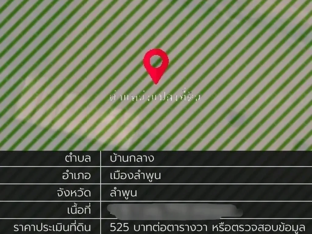 ที่ดิน ตศรีบัวบาน 1592 ไร่ อำเภอเมือง จังหวัดลำพูน