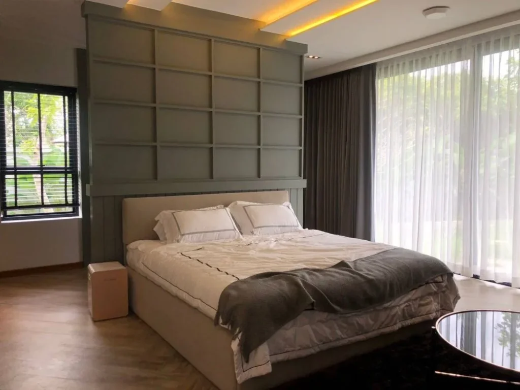 ขายบ้าน ทันสมัยในแบบ Modern Contemporary style พร้อมสระว่ายน้ำ ตกแต่งพร้อมอยู่ โซนหางดง