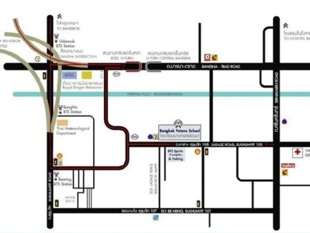 ที่ดินพร้อมสิ่งปลูกสร้าง บ้านเดี่ยว 2 ชั้น เนื้อที่ 236 ตารางวา ซอยลาซาล 46 สุขุมวิท 105 เขตบางนา