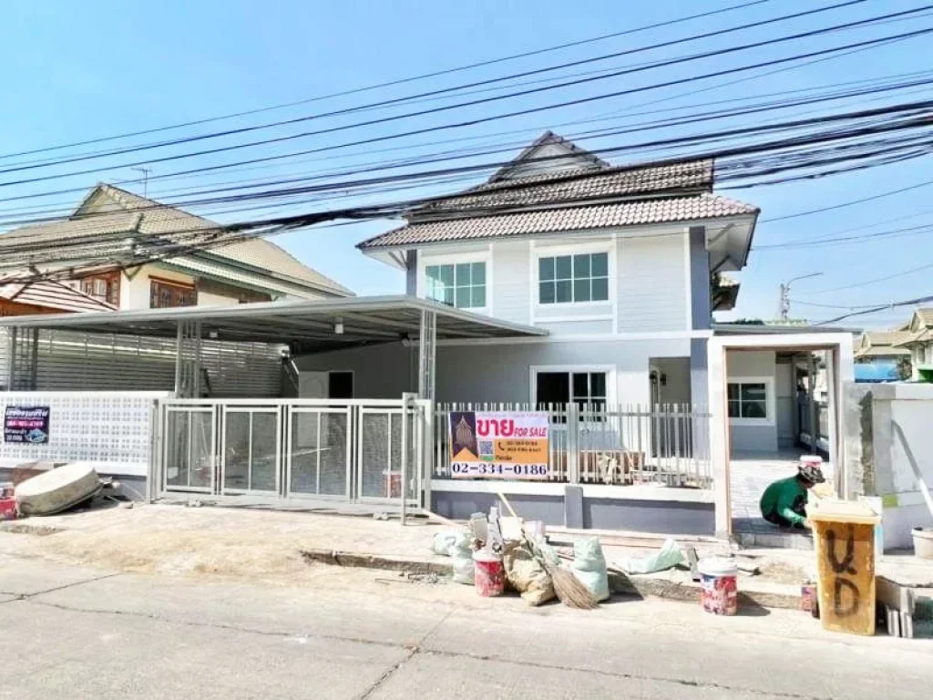 บ้านแฝด พฤกษา 19 ตกแต่งใหม่ บางคูรัด บางบัวทอง นนทบุรี